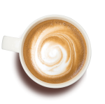 Cappuccino aus der Kaffeemaschine im Büro